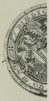 An illustration from Responce aux principaux articles & chapitres de l'Apologie du Belloy, faulsement & à faux tiltre inscrite Apologie catholique, pour la succession de Henry, roy de Nauarre à la couronne de France (1588)