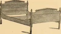 An illustration from Revised catalogue of bedsteads and tables. (1883)