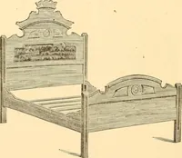 An illustration from Revised catalogue of bedsteads and tables. (1883)