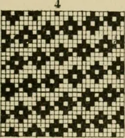 An illustration from Revised edition of Textile design book. A practical composition for the construction of new designs (1898)