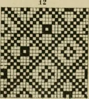 An illustration from Revised edition of Textile design book. A practical composition for the construction of new designs (1898)