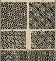 An illustration from Revised edition of Textile design book. A practical composition for the construction of new designs (1898)