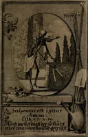 Picture 32 of 96 from Rev. P. Abraham a S. Clara ... Besonders meubliert- und gezierte Todten-Capelle, oder, Allgemeiner Todten-Spiegel : darinnen alle Menschen, wes Standes sie sind ... (1711), leaf 152