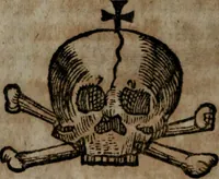 An illustration from Rev. P. Abraham a S. Clara ... Besonders meubliert- und gezierte Todten-Capelle, oder, Allgemeiner Todten-Spiegel : darinnen alle Menschen, wes Standes sie sind ... (1711)