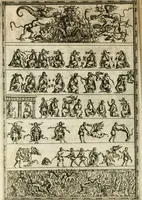 An illustration from Rhetorica christiana : ad concionandi et orandi vsvm accommodata, vtrivsq[ue] facvltatis exemplis svo loco insertis : qvae qvidem ex Indorvm maximè deprompta svnt historiis : vnde praeter doctrinam, svma qvoqve delectatio comparabitvr (1579)