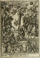 An illustration from Rhetorica christiana : ad concionandi et orandi vsvm accommodata, vtrivsq[ue] facvltatis exemplis svo loco insertis : qvae qvidem ex Indorvm maximè deprompta svnt historiis : vnde praeter doctrinam, svma qvoqve delectatio comparabitvr (1579)