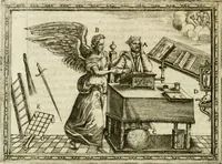 An illustration from Rhetorica christiana : ad concionandi et orandi vsvm accommodata, vtrivsq[ue] facvltatis exemplis svo loco insertis : qvae qvidem ex Indorvm maximè deprompta svnt historiis : vnde praeter doctrinam, svma qvoqve delectatio comparabitvr (1579)