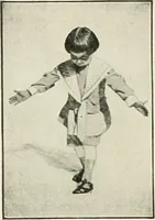 An illustration from Rhythmic action plays and dances; a book of original games and dances, arranged progressively, to Mother Goose and other action songs, with a teaching introductory; for the kindergarten, primary schools, playground and gymnasium (1915)