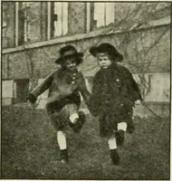 An illustration from Rhythmic action plays and dances; a book of original games and dances, arranged progressively, to Mother Goose and other action songs, with a teaching introductory; for the kindergarten, primary schools, playground and gymnasium (1915)