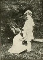 An illustration from Rhythmic action plays and dances; a book of original games and dances, arranged progressively, to Mother Goose and other action songs, with a teaching introductory; for the kindergarten, primary schools, playground and gymnasium (1915)
