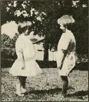 An illustration from Rhythmic action plays and dances; a book of original games and dances, arranged progressively, to Mother Goose and other action songs, with a teaching introductory; for the kindergarten, primary schools, playground and gymnasium (1915)