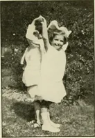 An illustration from Rhythmic action plays and dances; a book of original games and dances, arranged progressively, to Mother Goose and other action songs, with a teaching introductory; for the kindergarten, primary schools, playground and gymnasium (1915)