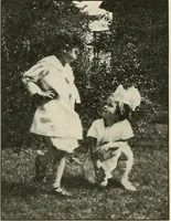 An illustration from Rhythmic action plays and dances; a book of original games and dances, arranged progressively, to Mother Goose and other action songs, with a teaching introductory; for the kindergarten, primary schools, playground and gymnasium (1915)