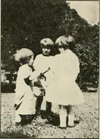 An illustration from Rhythmic action plays and dances; a book of original games and dances, arranged progressively, to Mother Goose and other action songs, with a teaching introductory; for the kindergarten, primary schools, playground and gymnasium (1915)