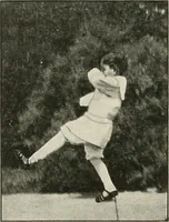 An illustration from Rhythmic action plays and dances; a book of original games and dances, arranged progressively, to Mother Goose and other action songs, with a teaching introductory; for the kindergarten, primary schools, playground and gymnasium (1915)