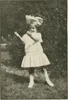 An illustration from Rhythmic action plays and dances; a book of original games and dances, arranged progressively, to Mother Goose and other action songs, with a teaching introductory; for the kindergarten, primary schools, playground and gymnasium (1915)
