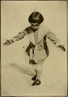 An illustration from Rhythmic action plays and dances; a book of original games and dances, arranged progressively, to Mother Goose and other action songs, with a teaching introductory; for the kindergarten, primary schools, playground and gymnasium (1915)