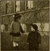 An illustration from Rhythmic action plays and dances; a book of original games and dances, arranged progressively, to Mother Goose and other action songs, with a teaching introductory; for the kindergarten, primary schools, playground and gymnasium (1915)
