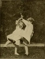 An illustration from Rhythmic action plays and dances; a book of original games and dances, arranged progressively, to Mother Goose and other action songs, with a teaching introductory; for the kindergarten, primary schools, playground and gymnasium (1915)