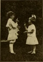 An illustration from Rhythmic action plays and dances; a book of original games and dances, arranged progressively, to Mother Goose and other action songs, with a teaching introductory; for the kindergarten, primary schools, playground and gymnasium (1915)