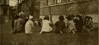 An illustration from Rhythmic action plays and dances; a book of original games and dances, arranged progressively, to Mother Goose and other action songs, with a teaching introductory; for the kindergarten, primary schools, playground and gymnasium (1915)