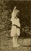An illustration from Rhythmic action plays and dances; a book of original games and dances, arranged progressively, to Mother Goose and other action songs, with a teaching introductory; for the kindergarten, primary schools, playground and gymnasium (1915)