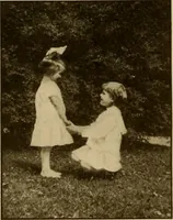 An illustration from Rhythmic action plays and dances; a book of original games and dances, arranged progressively, to Mother Goose and other action songs, with a teaching introductory; for the kindergarten, primary schools, playground and gymnasium (1915)