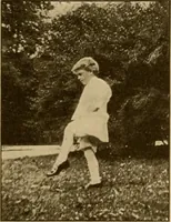 An illustration from Rhythmic action plays and dances; a book of original games and dances, arranged progressively, to Mother Goose and other action songs, with a teaching introductory; for the kindergarten, primary schools, playground and gymnasium (1915)