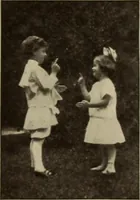 An illustration from Rhythmic action plays and dances; a book of original games and dances, arranged progressively, to Mother Goose and other action songs, with a teaching introductory; for the kindergarten, primary schools, playground and gymnasium (1915)