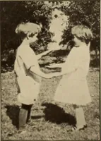 An illustration from Rhythmic action plays and dances; a book of original games and dances, arranged progressively, to Mother Goose and other action songs, with a teaching introductory; for the kindergarten, primary schools, playground and gymnasium (1915)