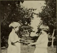 An illustration from Rhythmic action plays and dances; a book of original games and dances, arranged progressively, to Mother Goose and other action songs, with a teaching introductory; for the kindergarten, primary schools, playground and gymnasium (1915)