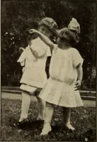 An illustration from Rhythmic action plays and dances; a book of original games and dances, arranged progressively, to Mother Goose and other action songs, with a teaching introductory; for the kindergarten, primary schools, playground and gymnasium (1915)