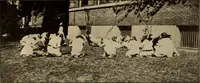 An illustration from Rhythmic action plays and dances; a book of original games and dances, arranged progressively, to Mother Goose and other action songs, with a teaching introductory; for the kindergarten, primary schools, playground and gymnasium (1915)