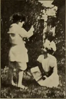 An illustration from Rhythmic action plays and dances; a book of original games and dances, arranged progressively, to Mother Goose and other action songs, with a teaching introductory; for the kindergarten, primary schools, playground and gymnasium (1915)