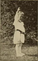 An illustration from Rhythmic action plays and dances; a book of original games and dances, arranged progressively, to Mother Goose and other action songs, with a teaching introductory; for the kindergarten, primary schools, playground and gymnasium (1915)