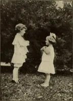 An illustration from Rhythmic action plays and dances; a book of original games and dances, arranged progressively, to Mother Goose and other action songs, with a teaching introductory; for the kindergarten, primary schools, playground and gymnasium (1915)