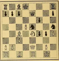 An illustration from The Rice gambit, supplement to fourth edition (1909)