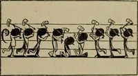 An illustration from Richard Wagner en caricatures : 130 reproductions de caricatures françaises, allemandes, anglaises, italiennes, portraits : autographes (lettre et musique) dessins originaux de J. Blass, Moloch et Tiret-Bognet (1892)