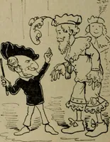 An illustration from Richard Wagner en caricatures : 130 reproductions de caricatures françaises, allemandes, anglaises, italiennes, portraits : autographes (lettre et musique) dessins originaux de J. Blass, Moloch et Tiret-Bognet (1892)