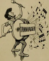 Picture 5 of 165 from Richard Wagner en caricatures : 130 reproductions de caricatures françaises, allemandes, anglaises, italiennes, portraits : autographes (lettre et musique) dessins originaux de J. Blass, Moloch et Tiret-Bognet (1892), leaf 15