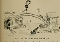 Picture 71 of 165 from Richard Wagner en caricatures : 130 reproductions de caricatures françaises, allemandes, anglaises, italiennes, portraits : autographes (lettre et musique) dessins originaux de J. Blass, Moloch et Tiret-Bognet (1892), leaf 152