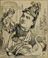Picture 135 of 165 from Richard Wagner en caricatures : 130 reproductions de caricatures françaises, allemandes, anglaises, italiennes, portraits : autographes (lettre et musique) dessins originaux de J. Blass, Moloch et Tiret-Bognet (1892), leaf 268