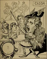 Picture 142 of 165 from Richard Wagner en caricatures : 130 reproductions de caricatures françaises, allemandes, anglaises, italiennes, portraits : autographes (lettre et musique) dessins originaux de J. Blass, Moloch et Tiret-Bognet (1892), leaf 284