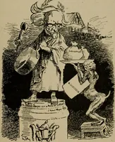 An illustration from Richard Wagner en caricatures : 130 reproductions de caricatures françaises, allemandes, anglaises, italiennes, portraits : autographes (lettre et musique) dessins originaux de J. Blass, Moloch et Tiret-Bognet (1892)