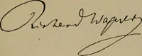 Picture 11 of 165 from Richard Wagner en caricatures : 130 reproductions de caricatures françaises, allemandes, anglaises, italiennes, portraits : autographes (lettre et musique) dessins originaux de J. Blass, Moloch et Tiret-Bognet (1892), leaf 46