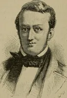 An illustration from Richard Wagner en caricatures : 130 reproductions de caricatures françaises, allemandes, anglaises, italiennes, portraits : autographes (lettre et musique) dessins originaux de J. Blass, Moloch et Tiret-Bognet (1892)