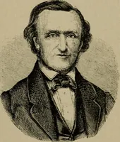 An illustration from Richard Wagner en caricatures : 130 reproductions de caricatures françaises, allemandes, anglaises, italiennes, portraits : autographes (lettre et musique) dessins originaux de J. Blass, Moloch et Tiret-Bognet (1892)