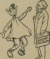 Picture 33 of 165 from Richard Wagner en caricatures : 130 reproductions de caricatures françaises, allemandes, anglaises, italiennes, portraits : autographes (lettre et musique) dessins originaux de J. Blass, Moloch et Tiret-Bognet (1892), leaf 91