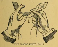 An illustration from Riddles and drawing-room magic : humor for quick and dull wits (1907)