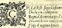 An illustration from Rime di Agnolo del Favilla nelle reali nozze de Serenissimi principi di Toscana Cosimo Medici e Maria Maddalena d'Avstria (1608)